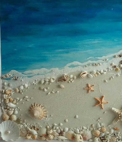 Maľba akrylom - motív more