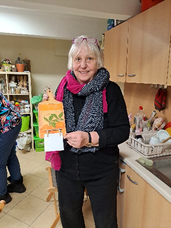 Decoupage na drevo - lopáriky