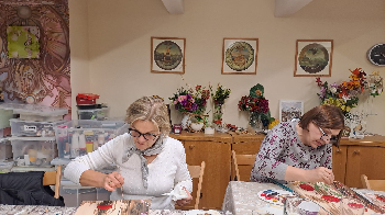 Maľba akrylom - kvety 2024