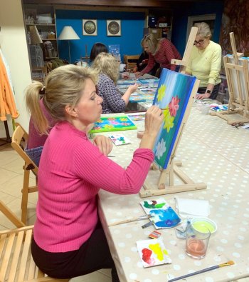 Maľba akrylovými  farbami so zlatením 2026